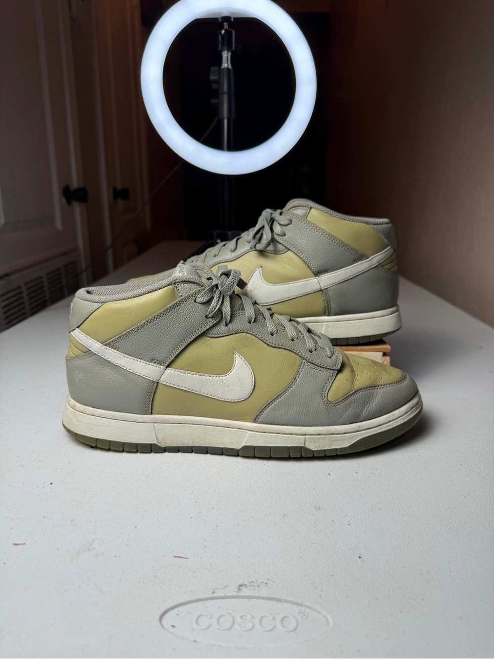 Nike Dunk Mid Dark Stucco Green Light Bone Neutral Olive Men's Sz 10.5